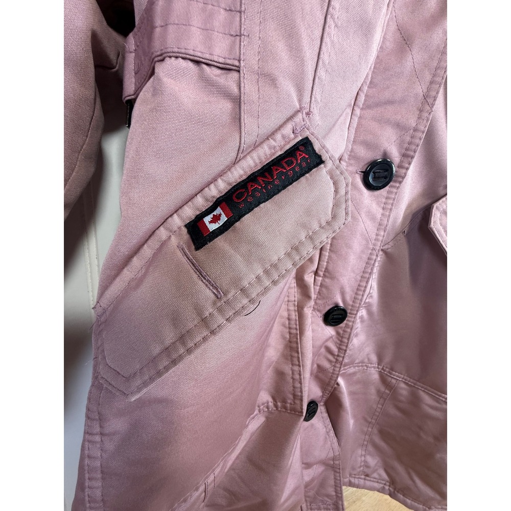 Canada Weather Gear Hooded Parka Jacket Womens Large 14/16 Hooded Winter Warm - Picture 8 of 12